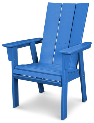 POLYWOOD Modern Adirondack Dining Chair, Pacific Blue
