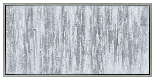 Silver Abstract Textured Metallic Hand Painted Wall Art by Martin Edwards