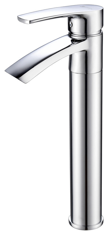 Ariana 12" Single Hole Vessel Sink Bathroom Faucet, Swivel Spout, Polished Chrom