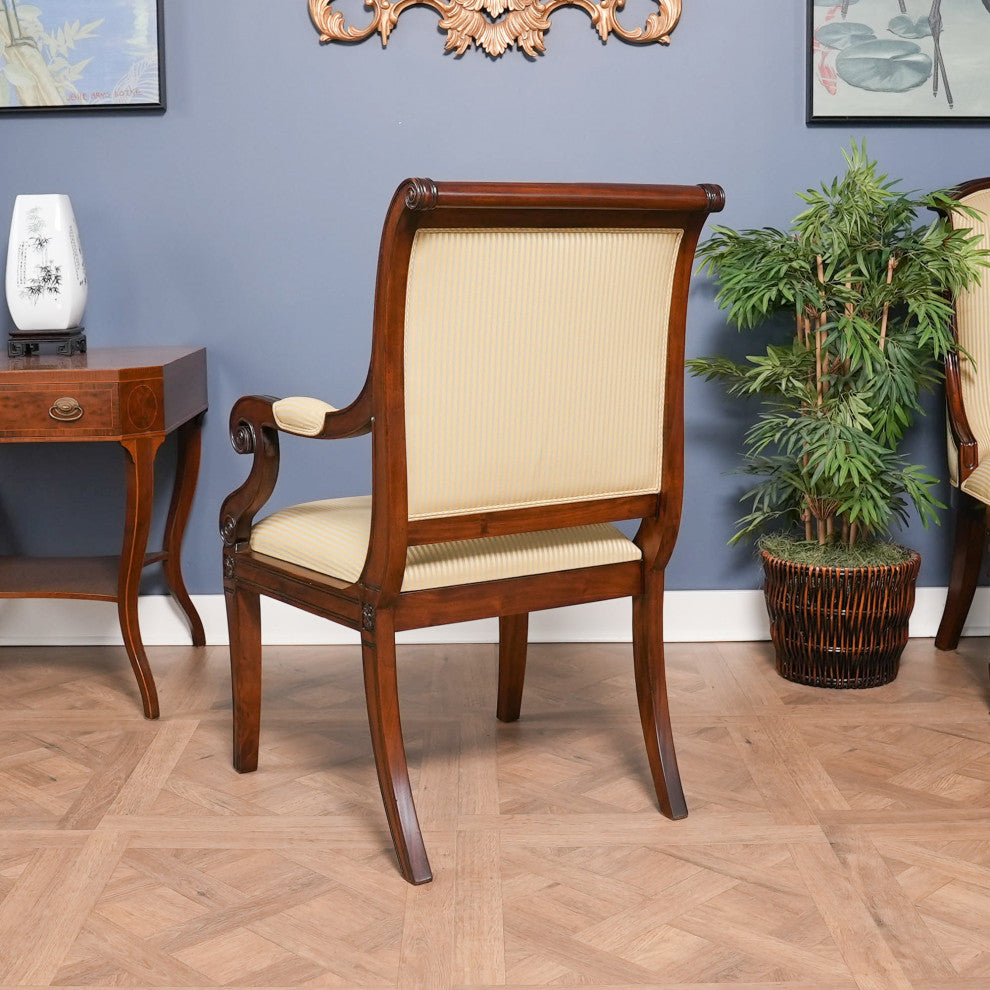 Regency Upholstered Arm Chair