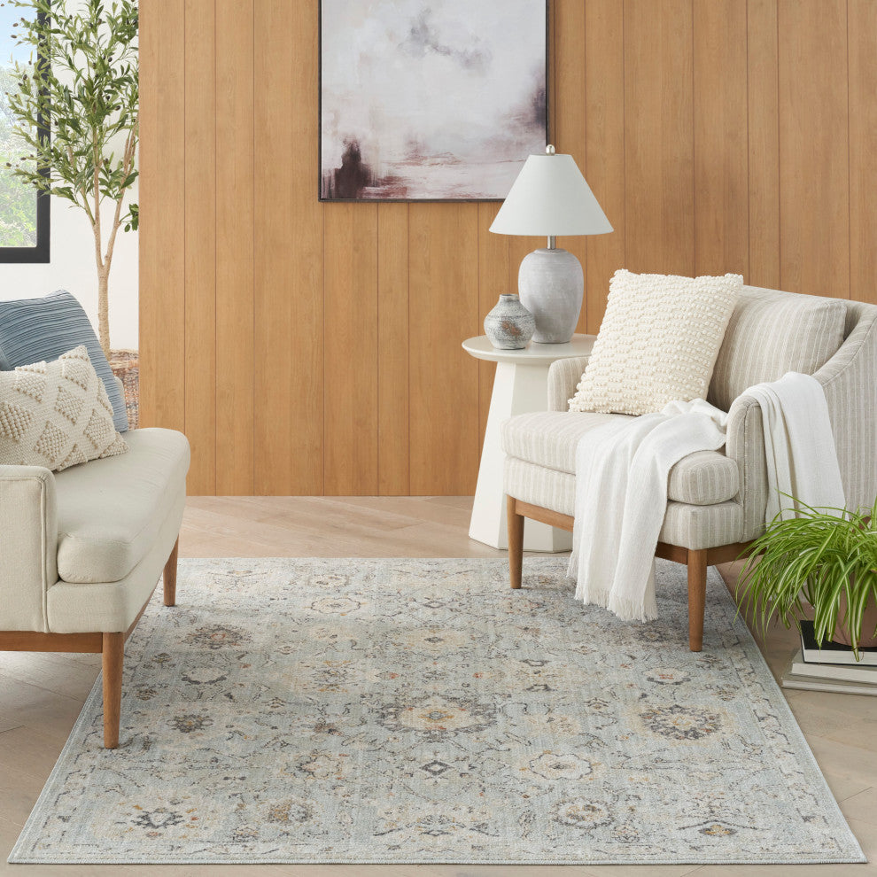 Nourison Oushak Home 6' x 9' Mint Vintage Indoor Rug