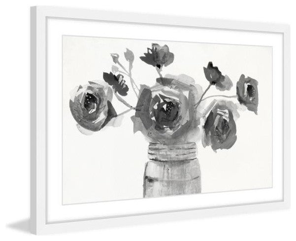 "Glass Jar II" Framed Painting Print, 24"x16"