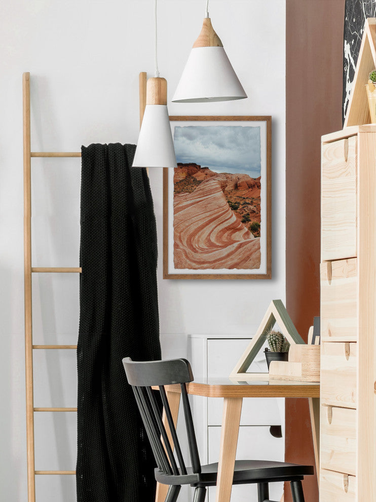 "Wave Rocks" Framed Painting Print, 20x30