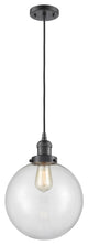 X-Large Beacon 1-Light Mini Pendant, Oil Rubbed Bronze, Clear