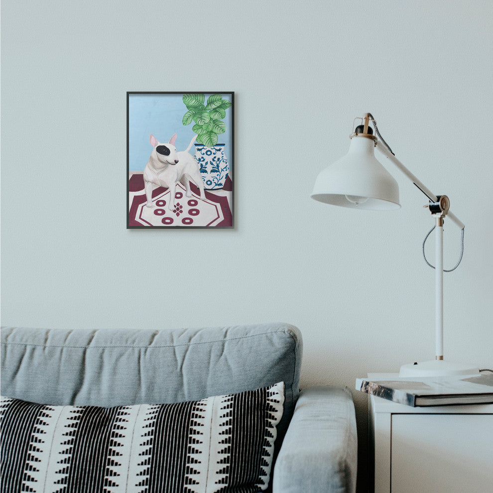 Dog And Vase Animal Pet Painting, 11"x14"