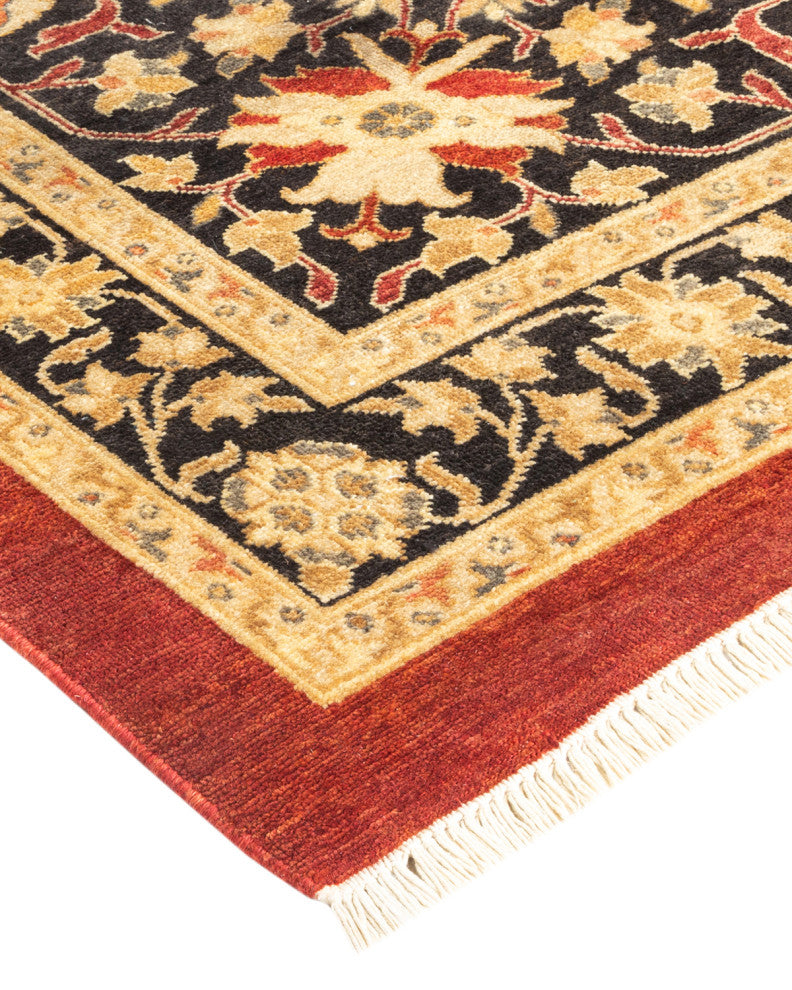 Eclectic, One-of-a-Kind Hand-Knotted Area Rug Orange, 12'2"x18'1"
