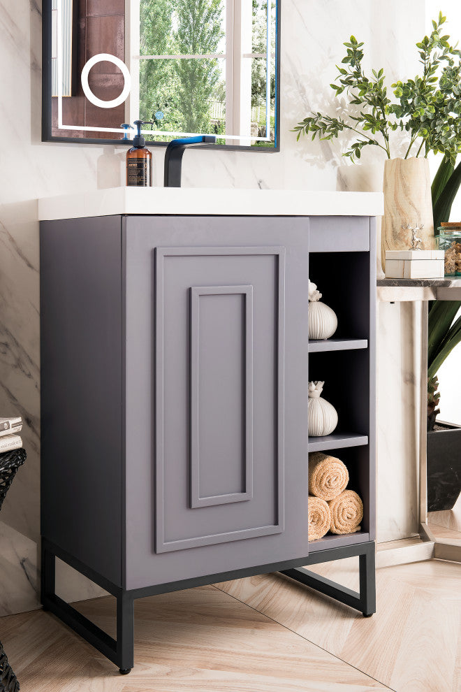 Alicante 24" MC Acacia Vanity, Black
