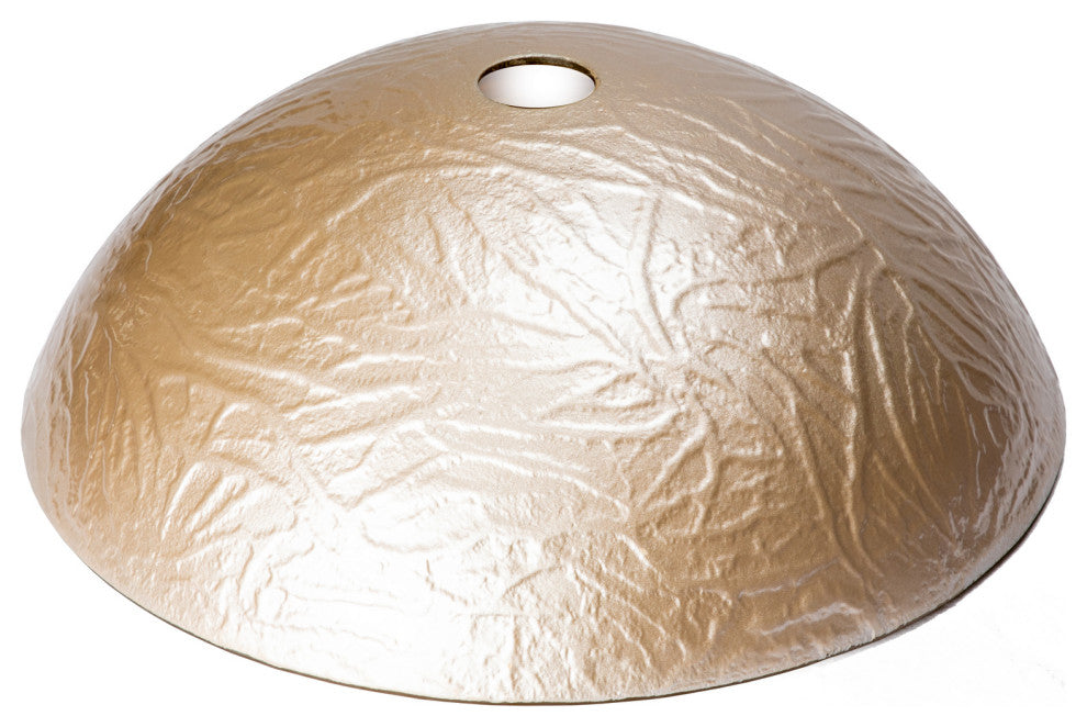 Eden Bath EB_GS74 Champagne Embossed Round Glass Vessel Sink