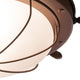Nautical 15" Outdoor Flush Mount Ceiling Light Antique Red Copper