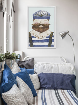 "The Marine" Framed Painting Print, 16"x24"