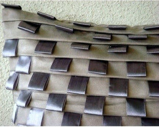 Musical Harmony, Gray Faux Suede Fabric 16"x16" Decorative Pillow Covers