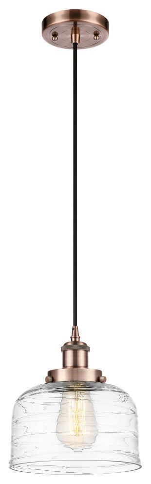 Innovations 916-1P-AC-G713-LED 1-Light Mini Pendant, Antique Copper