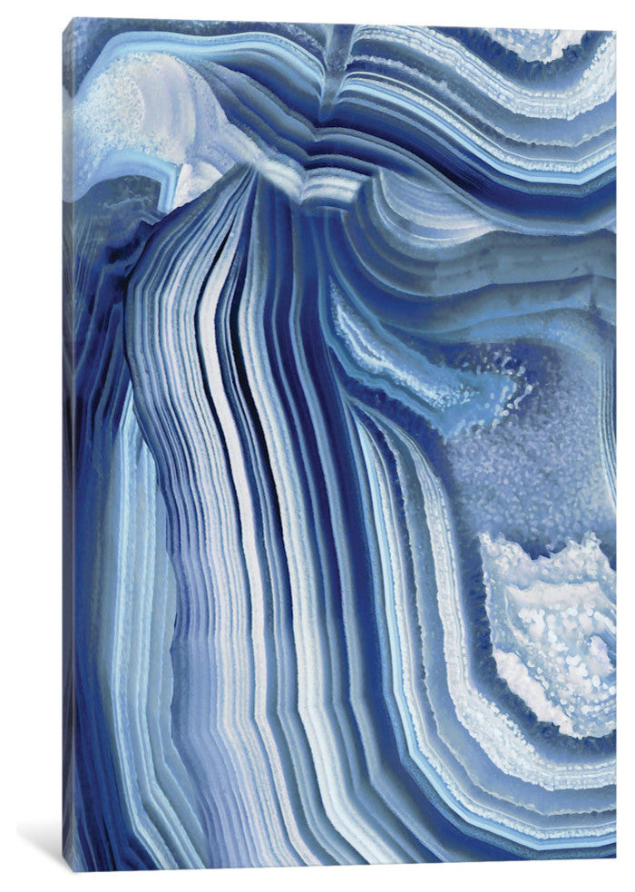 "Agate Indigo II" by Danielle Carson, Canvas Print, 40"x26"