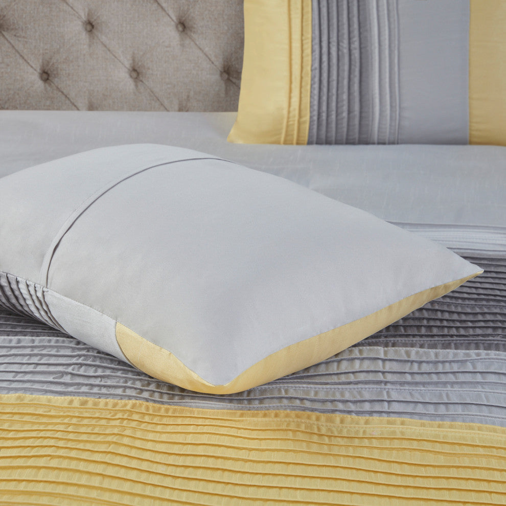 Madison Park Amherst 7 Piece Comforter Set, Yellow