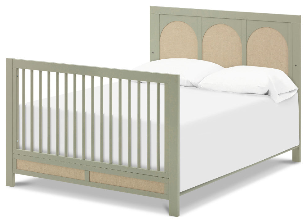Eloise 4-in-1 Convertible Crib, French Sage and Performance Sand Eco-Weave