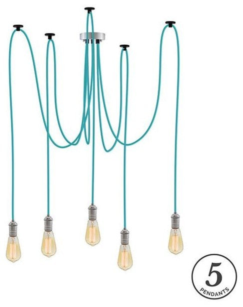 Unique Turquoise Pendant Light Fixture