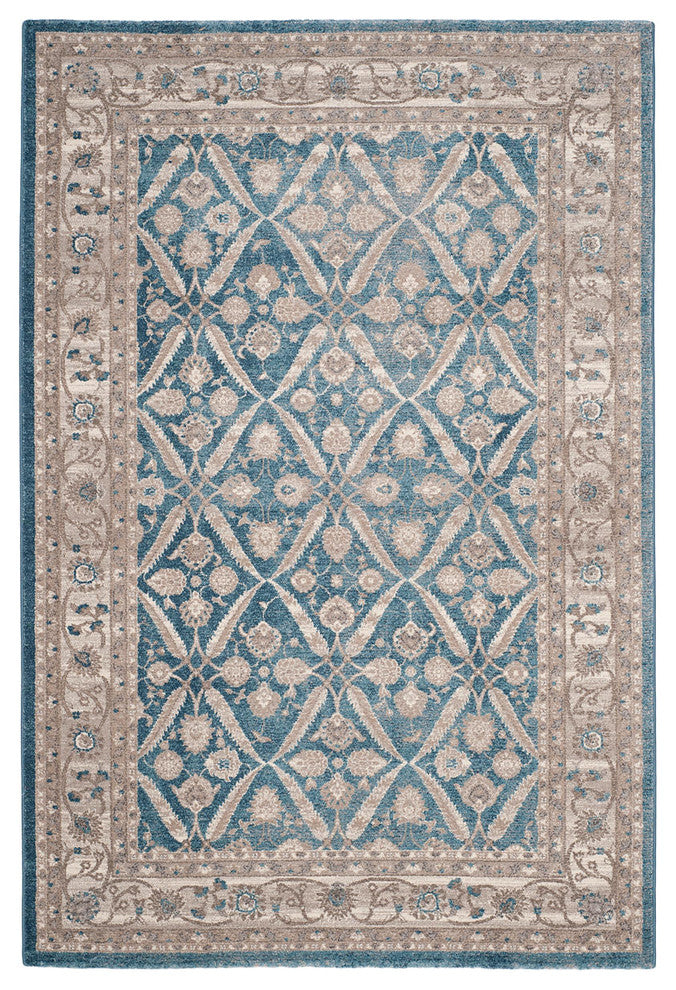 Safavieh Sofia Sof378C Rug, Blue/Beige, 6'7" X 9'2"