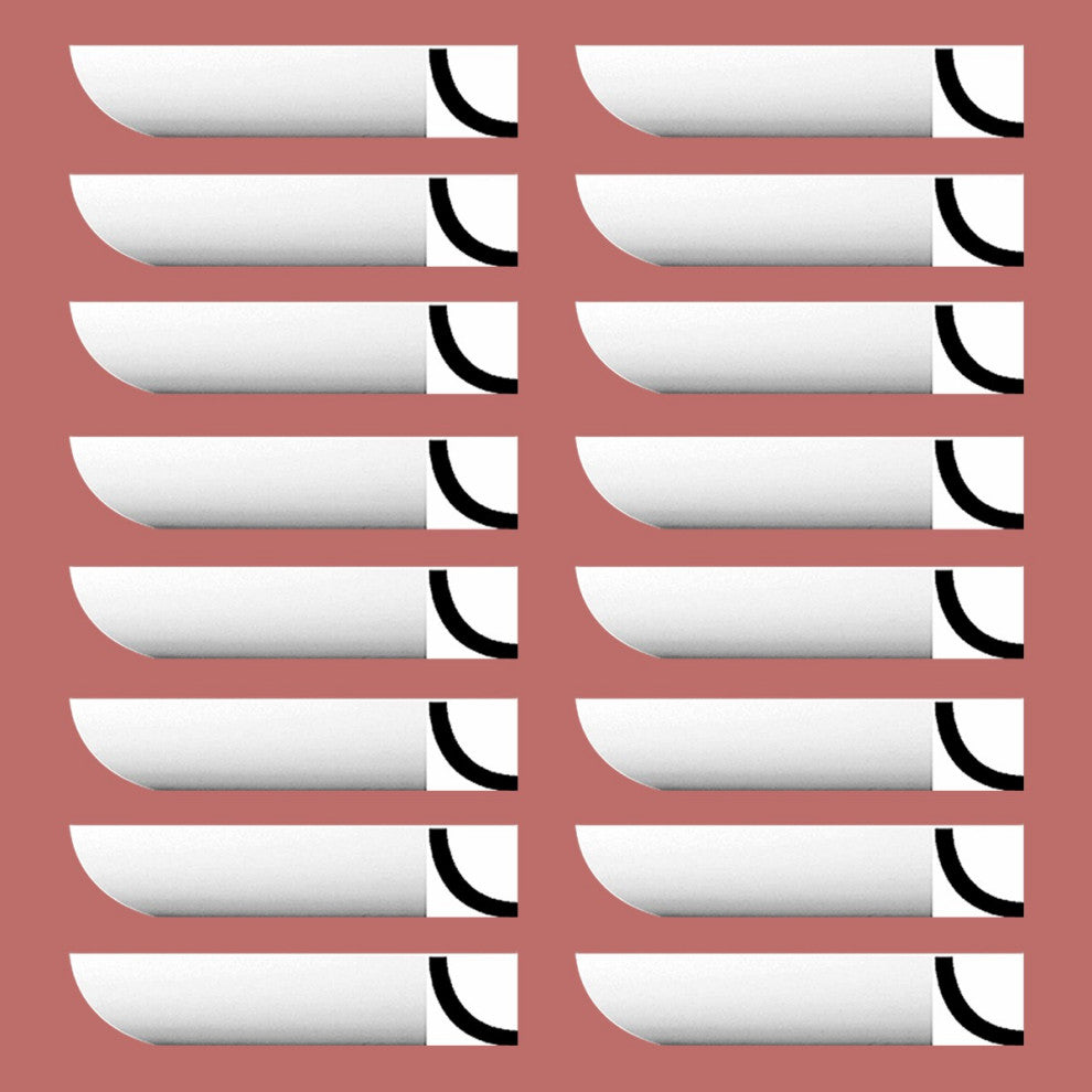 Cornice White Urethane Allentown Simple Design 16 Pieces Totaling 1536" Length