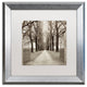 Alan Blaustein ''Veneto Giardini I'' Art, Silver Frame, White Mat, 16x16