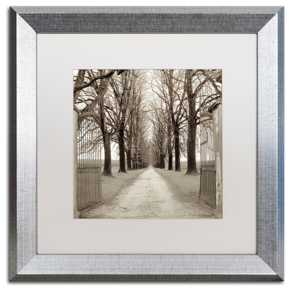 Alan Blaustein ''Veneto Giardini I'' Art, Silver Frame, White Mat, 16x16