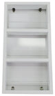 Citrus White Enamel On the Wall Spice Rack 21"h x 14"w x 2.5"d