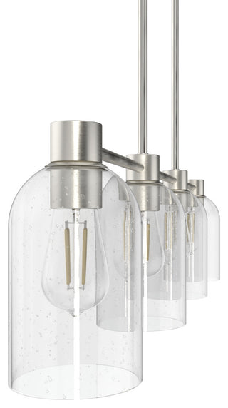 Hunter Lochemeade Brushed Nickel 4 Light Chandelier Ceiling Light Fixture