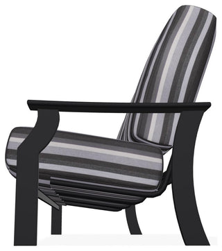 St. Catherine Deep Seat 3-Seat Outdoor Sofa, Sensory Granite/Black