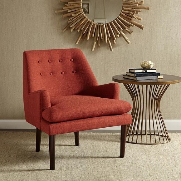 Madison Park Taylor Mid-Century Accent Chair, Red