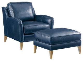 Coconut Grove Leather Ottoman