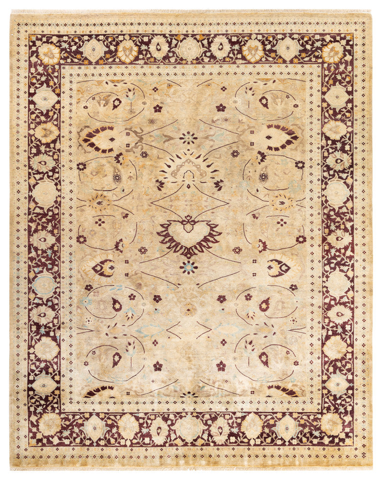 Mogul, One-of-a-Kind Hand-Knotted Area Rug, Ivory, 8' 2" x 10' 3"