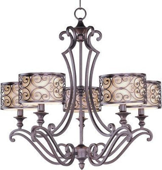 Maxim Lighting Mondrian 5-Light Chandelier Umber Bronze - 21155WHUB