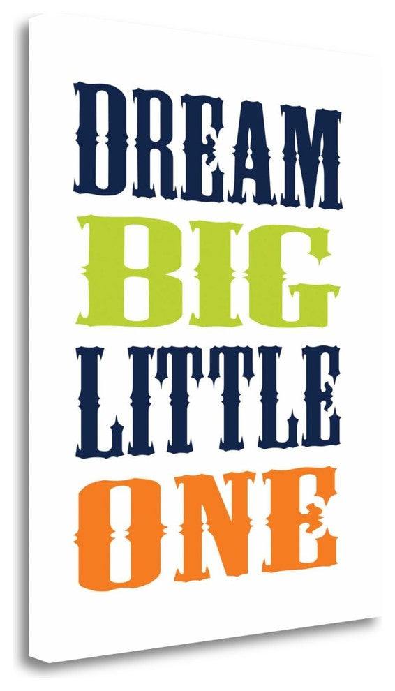 "Dino Dream Big" By Tamara Robinson, Giclee Print on Gallery Wrap Canvas