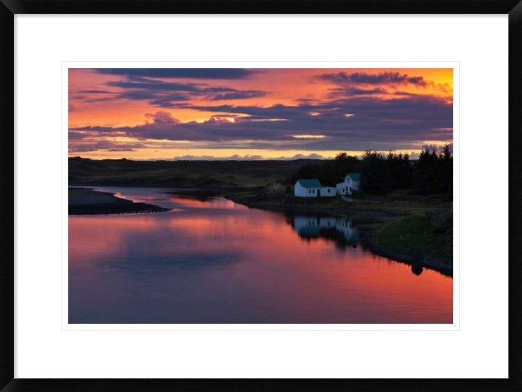 "White River" Framed Digital Print by Brin Ingibergsson-Bragi, 30x22"