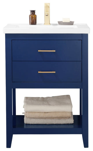 Cara 24" Single Sink Vanity, Blue