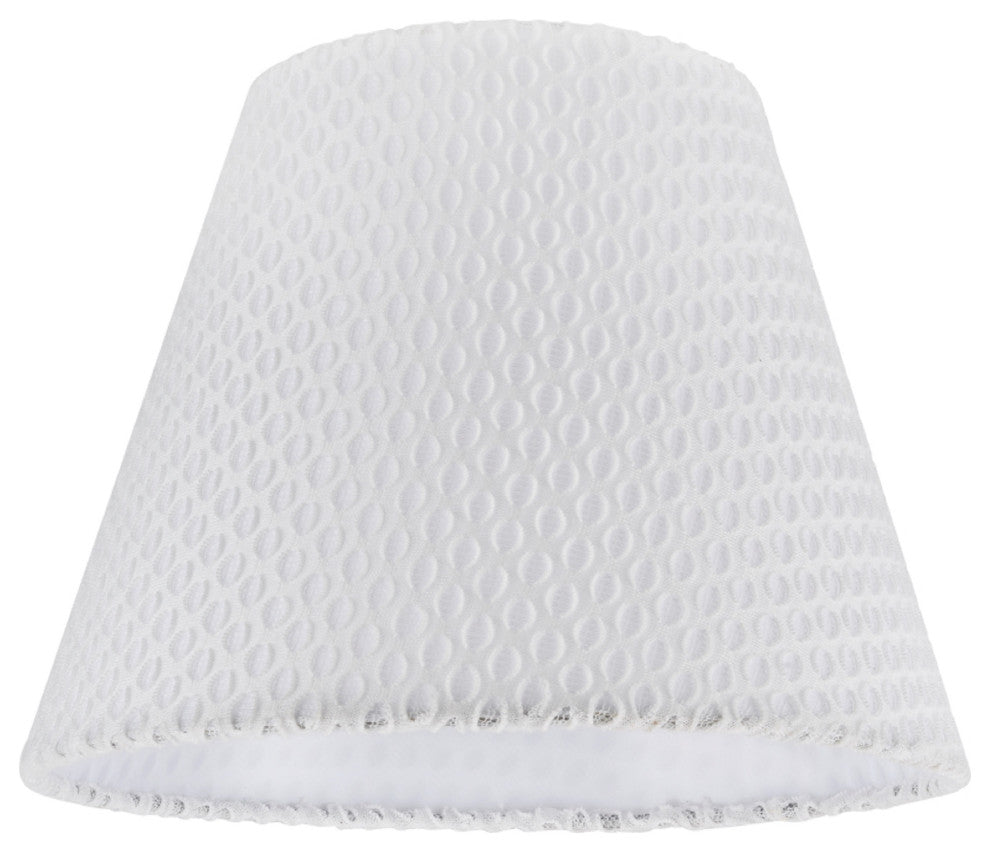 32175 Hardback Empire Shape Spider Lamp Shade, Off-White, 9" wide, 5"x9"x7"