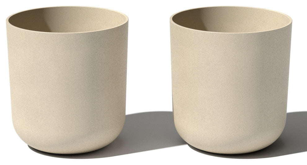 Pure Series Kona Planter, Sand, 20", 2 Pack