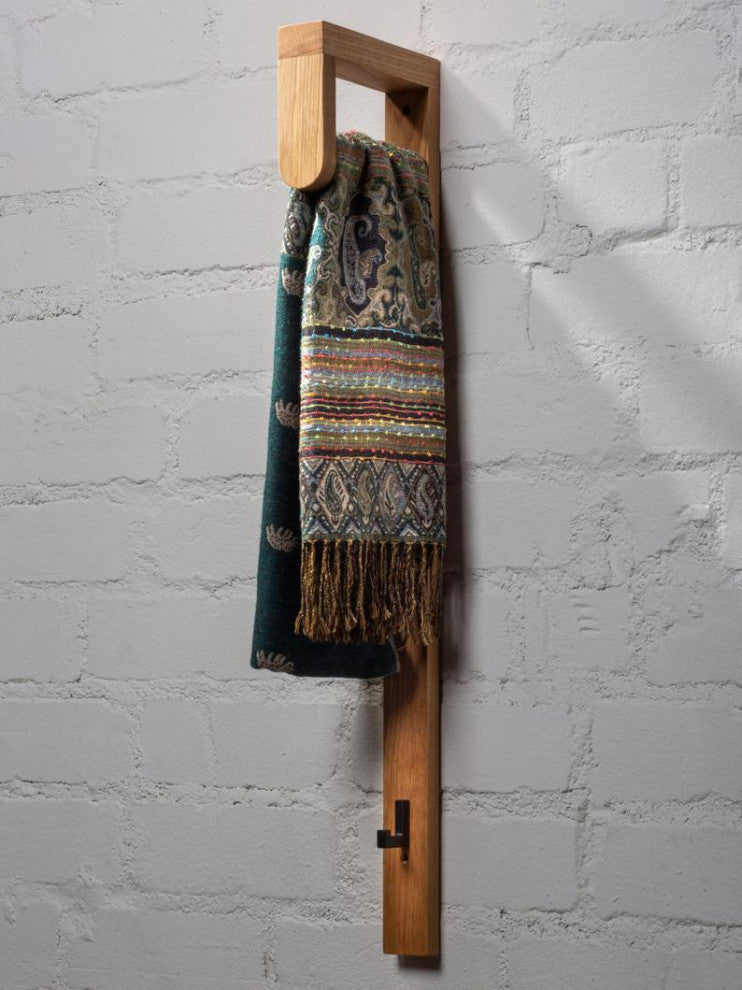 Wooden Entryway Wall Mounted Coat Rack