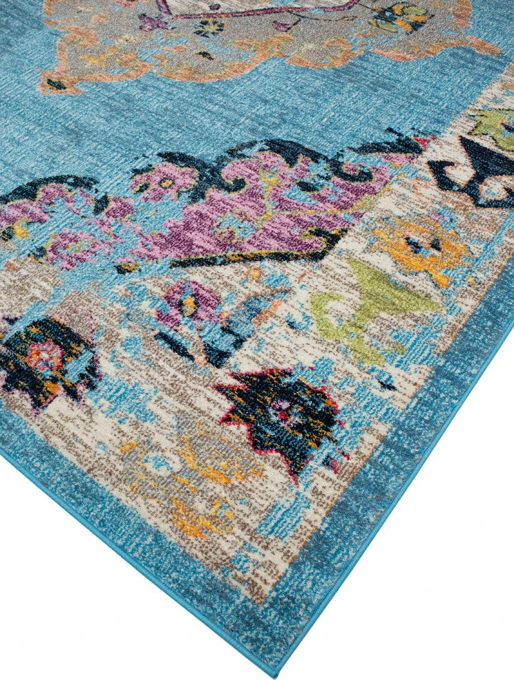 Noori Rug Distressed Jerilyn Blue/Beige Rug