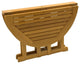 3-Piece Outdoor Teak Dining Set, 48" Butterfly Table, 2 Osbo Armless Chairs