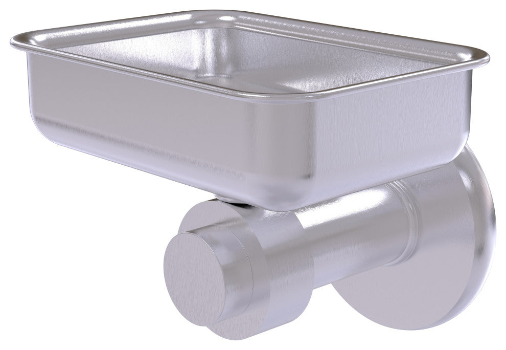 Mercury Wall Mounted Soap Dish, Satin Chrome