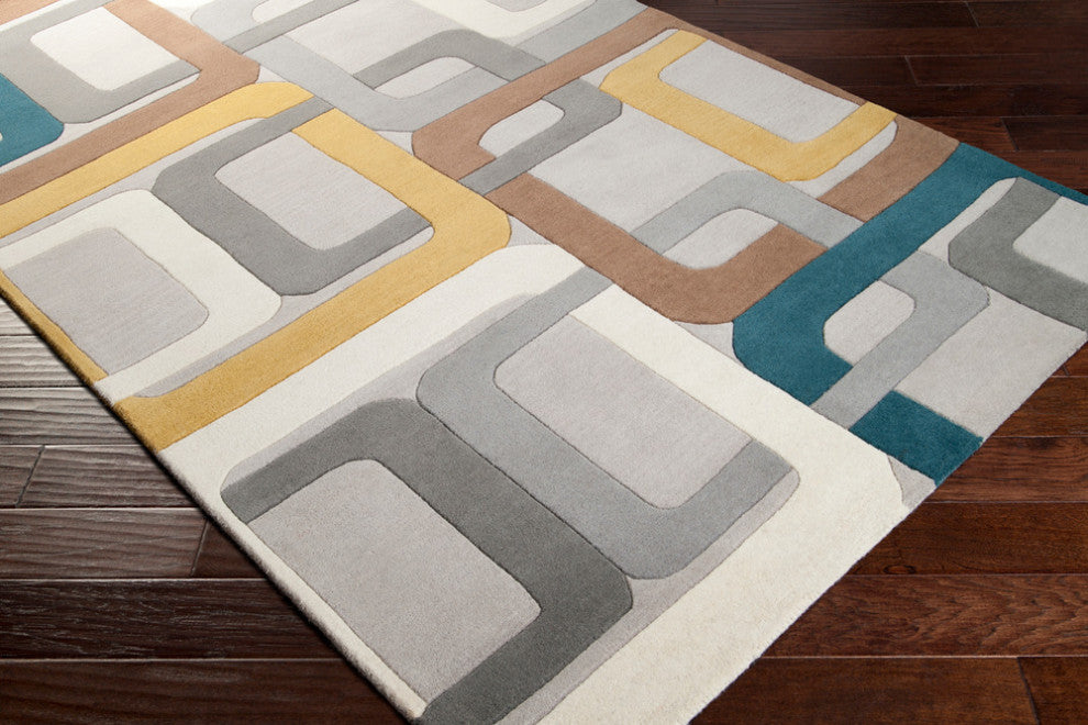 Surya Forum FM-7159 Modern Area Rug, Dark Green, 10' x 14' Rectangle