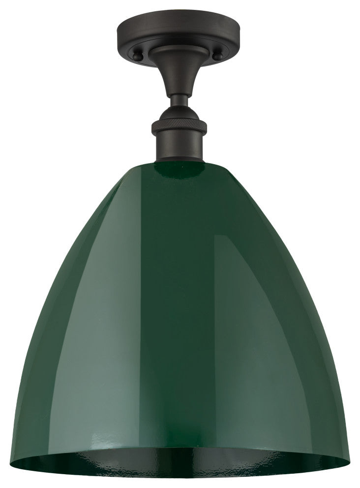 Innovations 516-1C-OB-MBD-12-GR 1 Light Semi-Flush Mount, Oil Rubbed Bronze