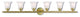 Neptune 6-Light Bath Vanity, Polished Brass