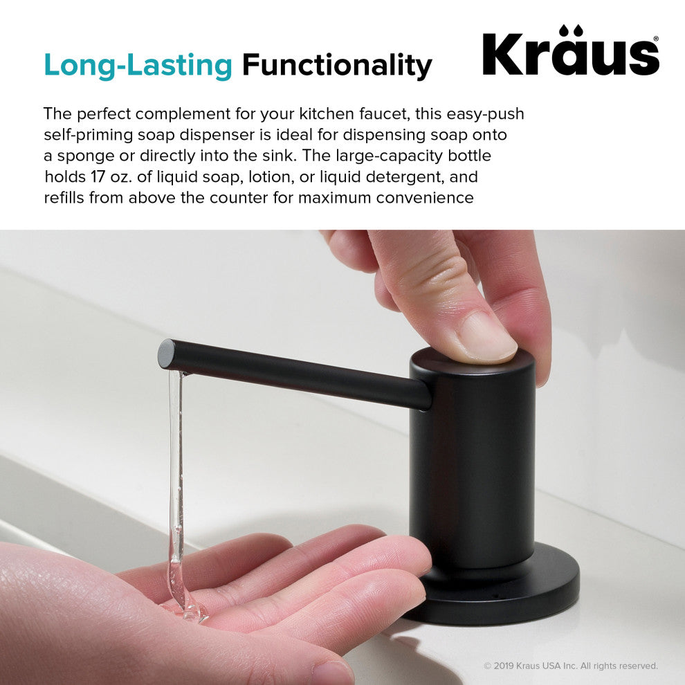 Soap Dispenser, Matte Black