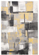 Surya Pepin PEI-1020 5'3"x7'7" Rug, Mustard/Black/Medium Gray/Cream