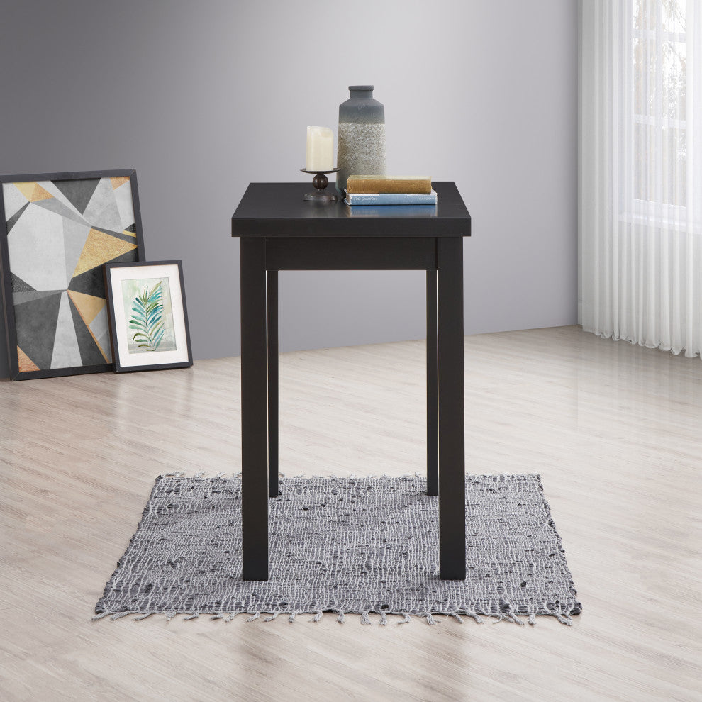 Waverly Thick Top Bar Table, Antique Black