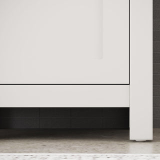 The Haven Bathroom Vanity, White, 18", Single Sink, Freestanding