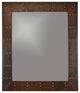 Premier Copper MFREC3631-RI 36 Inch Copper Mirror W/ Hand Forged Rivet