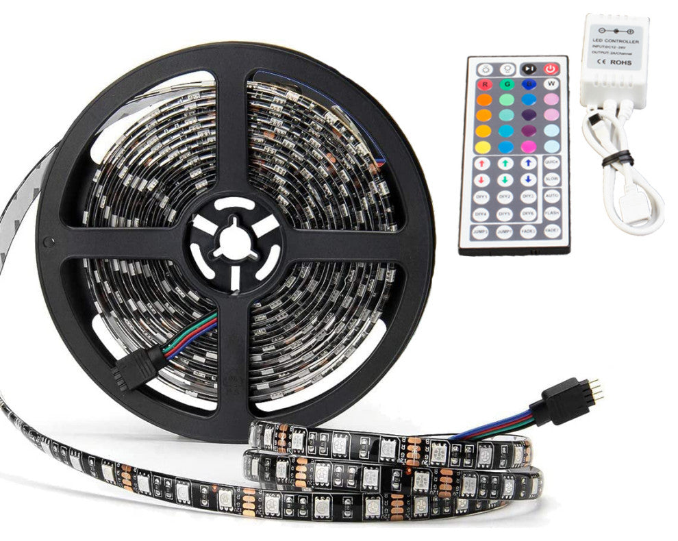 8' RGB Color Change LED Strip Light, Controller and UL Power Supply