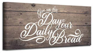 Prayer Wrapped Canvas Kitchen Wall Art